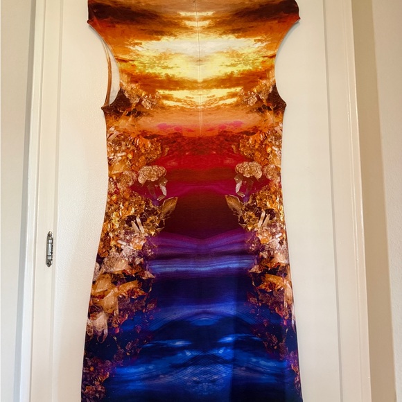 Alexander McQueen Bodycon Mineral Mini Dress - Picture 9 of 9